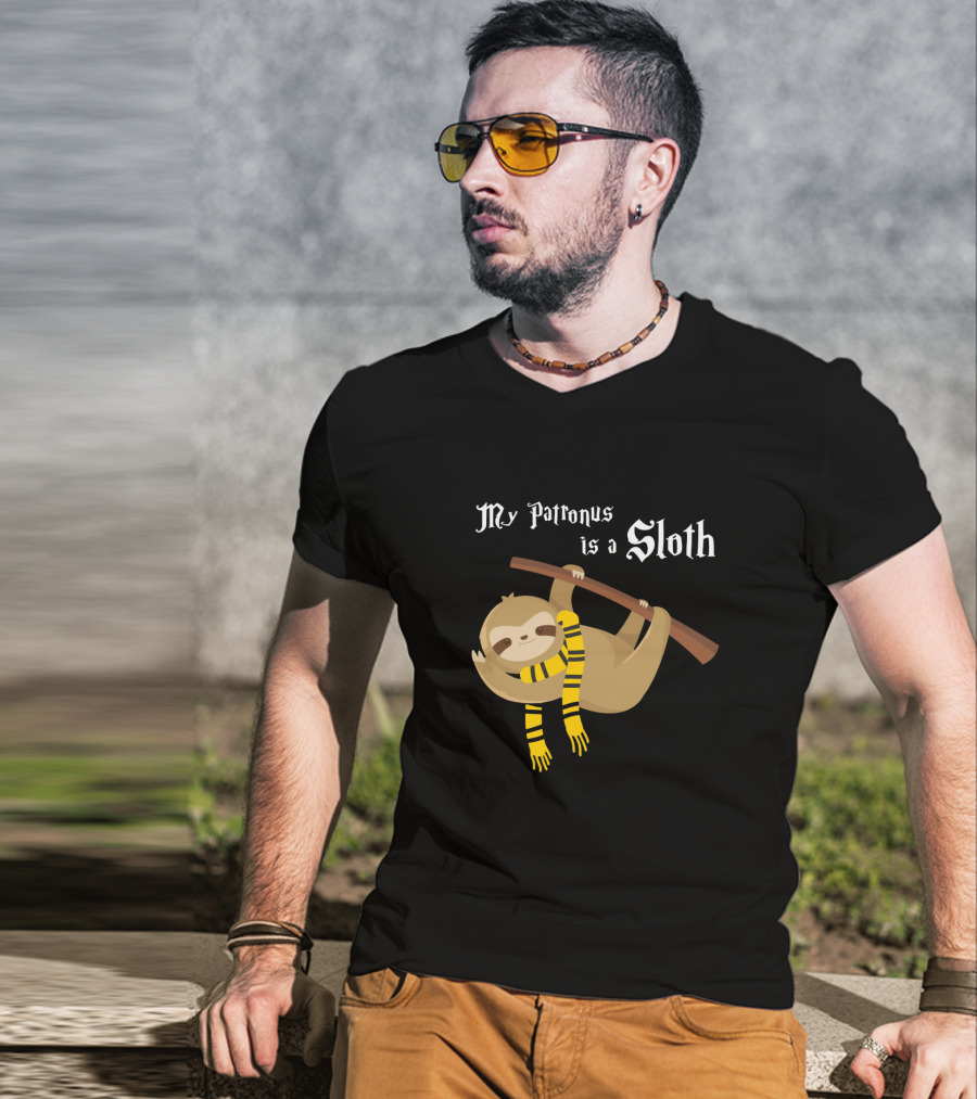 My Patronus Is A Sloth Hogwarts Gryffindor Scarf Magic Creature T-Shirt