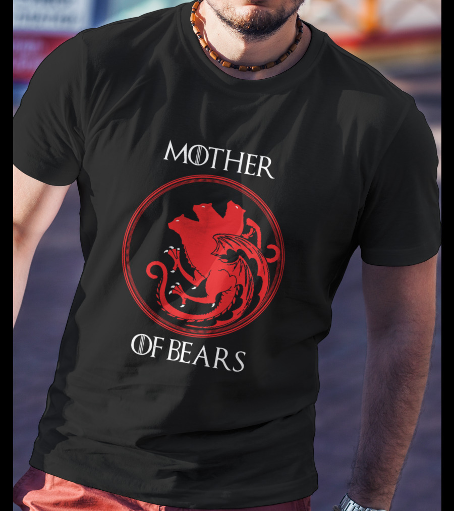 Mother Of Bears Three-Headed Serpent Emblem T-Shirt