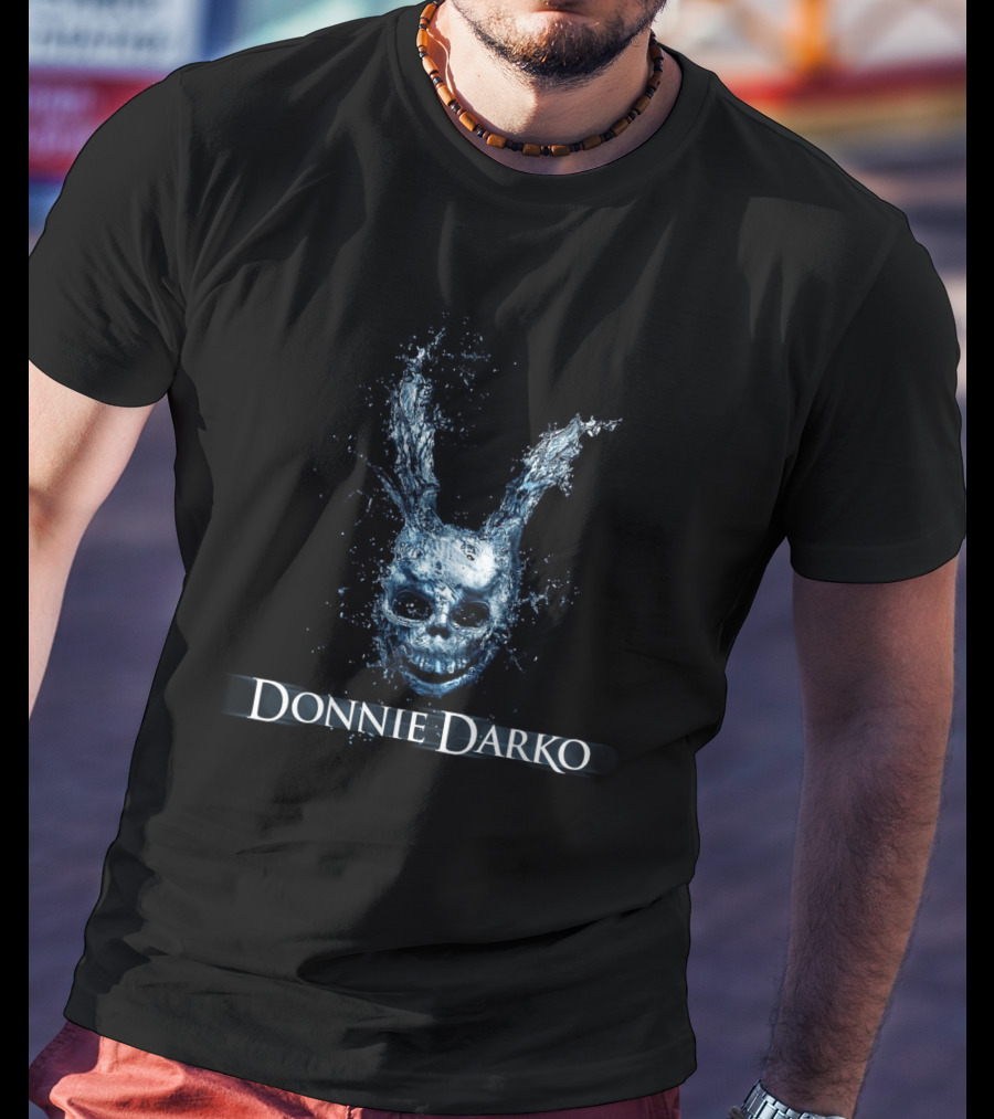 Donnie Darko Water-Style Skull Rabbit Montage T-Shirt
