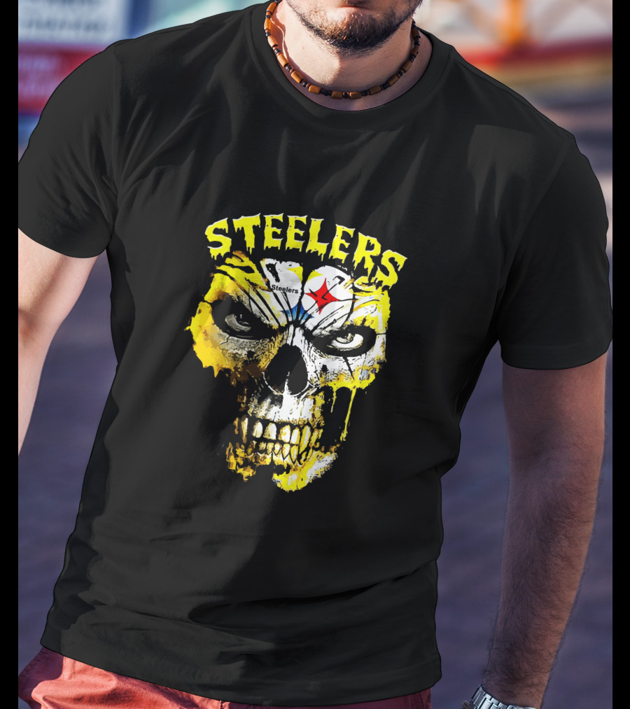 Steelers Skull Fan Icon T-Shirt