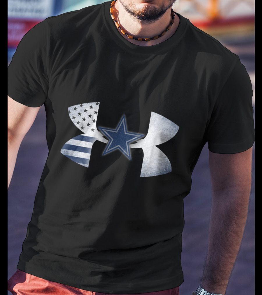 Dallas Cowboys Under Armour American Flag Star T-Shirt