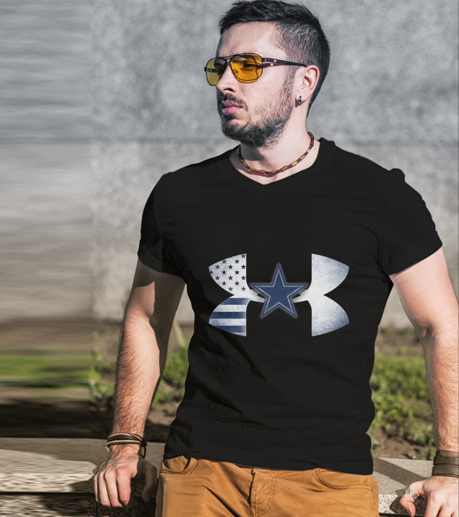 Dallas Cowboys Under Armour American Flag Star T-Shirt