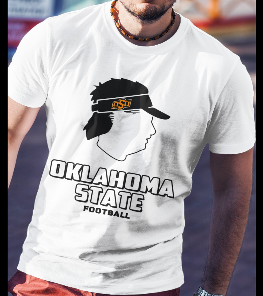Oklahoma State OSU Head Visor Football T-Shirt