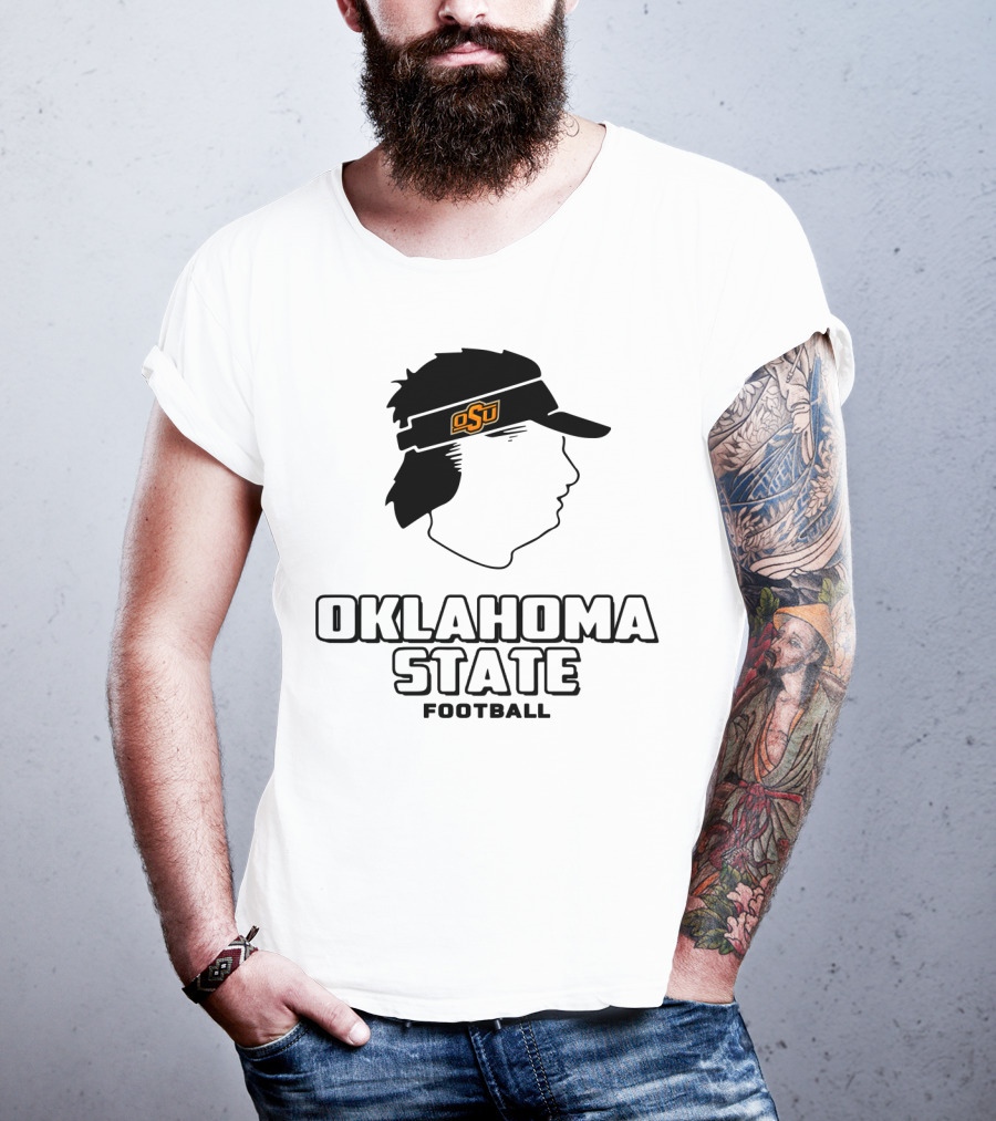 Oklahoma State OSU Head Visor Football T-Shirt