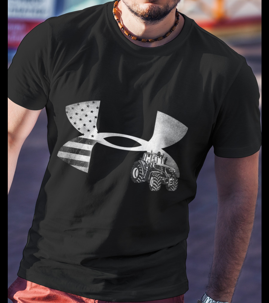 Under Armour Tractor American Flag T-Shirt