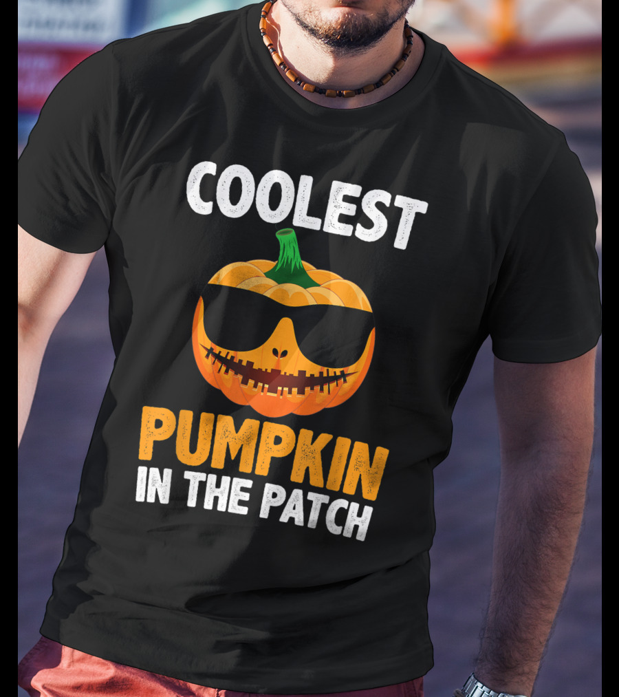 Coolest Pumpkin In The Patch With Sunglasses T-Shirt