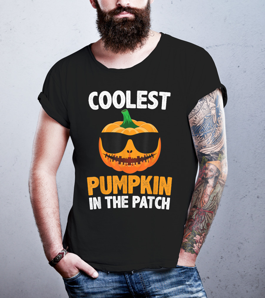 Coolest Pumpkin In The Patch With Sunglasses T-Shirt