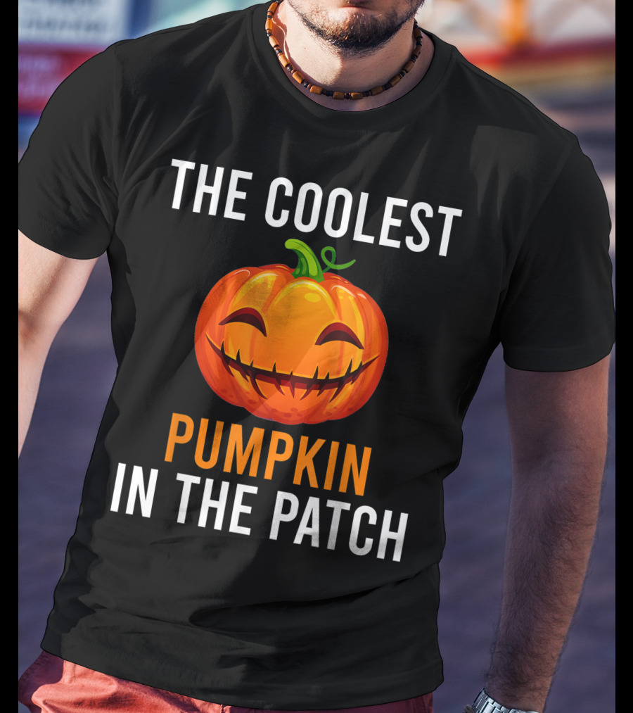 The Coolest Smiling Pumpkin In The Patch T-Shirt