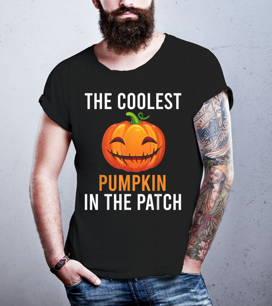 The Coolest Smiling Pumpkin In The Patch T-Shirt