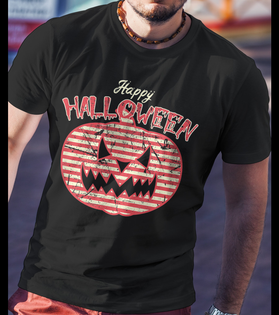 Happy Halloween Retro Pumpkin Jack O Lantern Costume Best T-Shirt