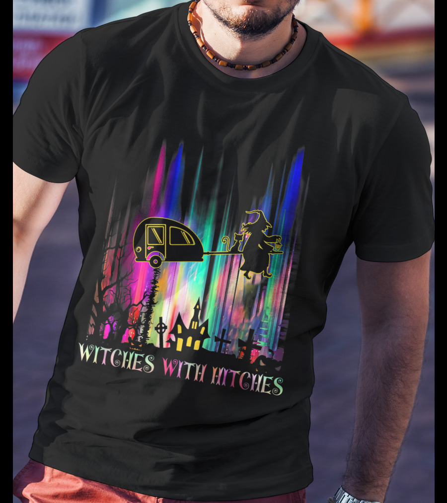 Witches With Hitches Camping Halloween Holiday Spectacle T-Shirt