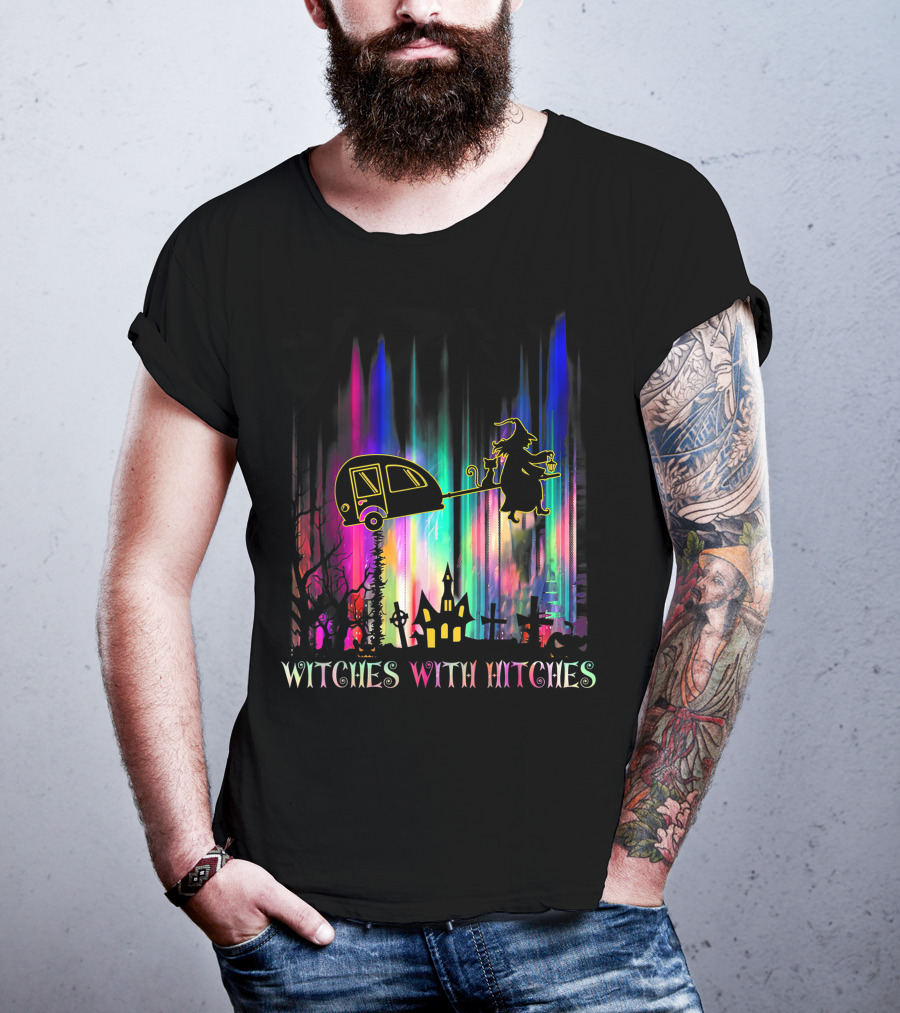 Witches With Hitches Camping Halloween Holiday Spectacle T-Shirt