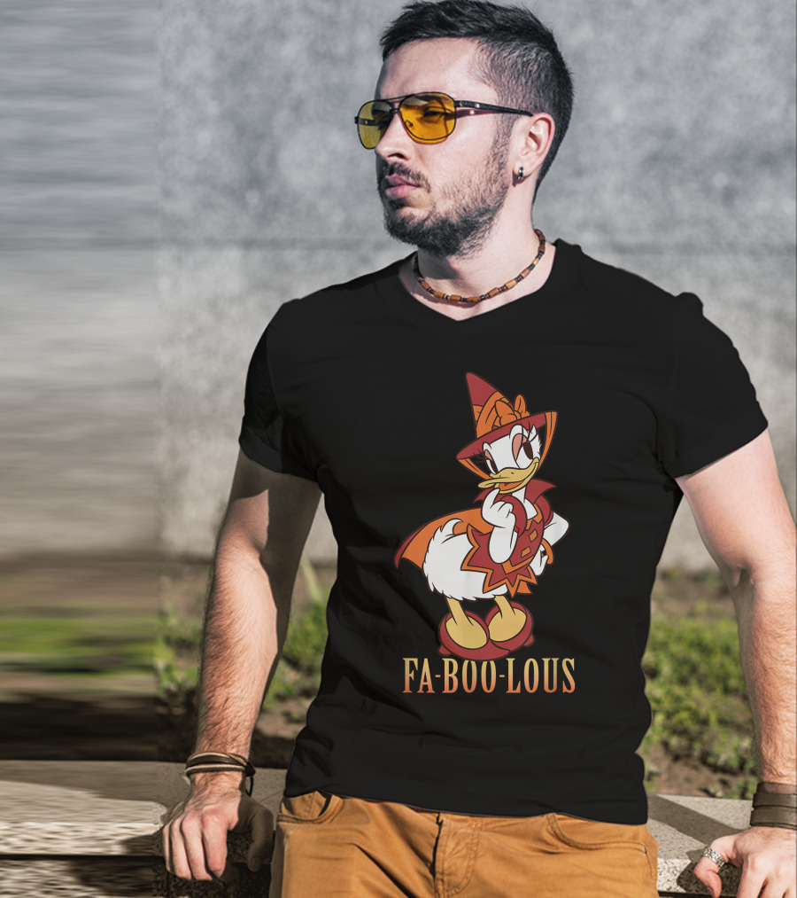 Disney Halloween Daisy Duck Fa BOO Lous Witch Costume T-Shirt
