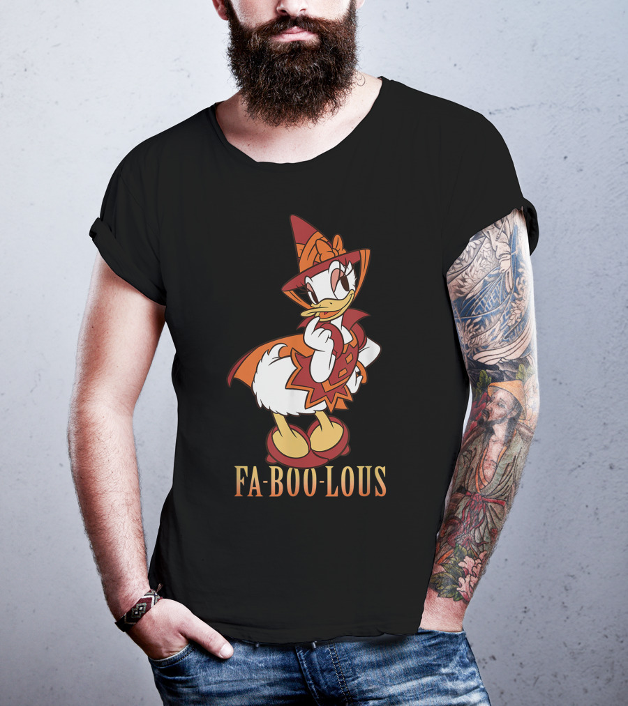 Disney Halloween Daisy Duck Fa BOO Lous Witch Costume T-Shirt