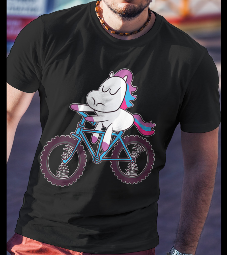 Mountain Bike Unicorn Riding Adventure T-Shirt