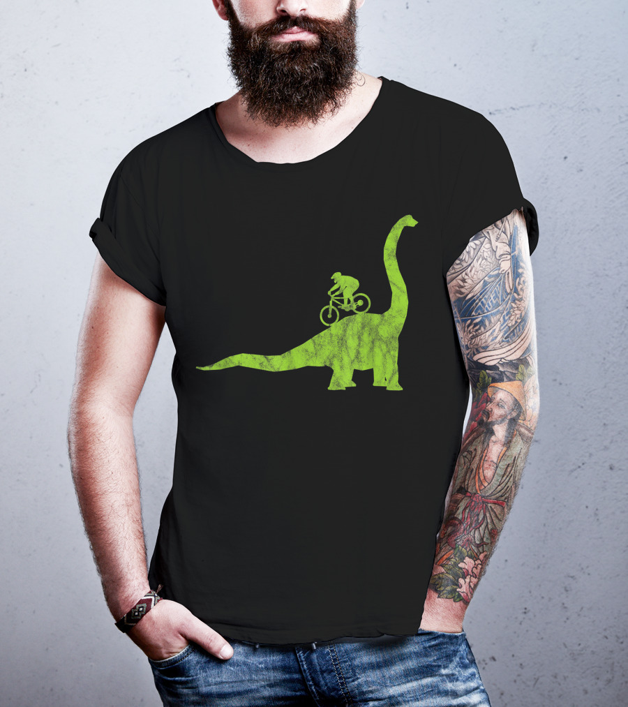Mountain Bike MTB Dinosaur Funny Cycling Bicycle Rider Adventure T-Shirt