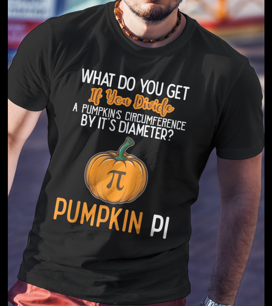 Funny Pumpkin Pi Math Teacher Halloween Costume Joke T-Shirt