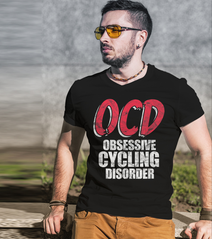 OCD Obsessive Cycling Disorder Funny Bike Cycling Biking Basic T-Shirt