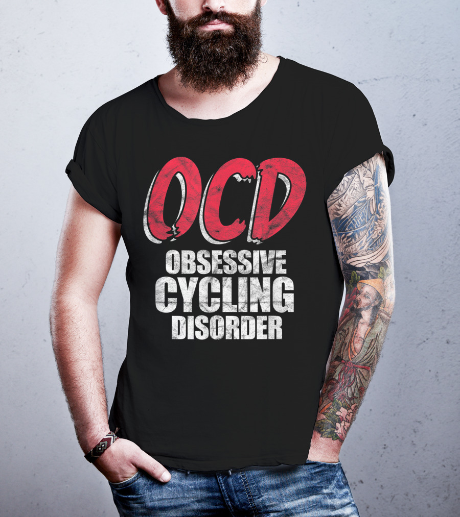 OCD Obsessive Cycling Disorder Funny Bike Cycling Biking Basic T-Shirt