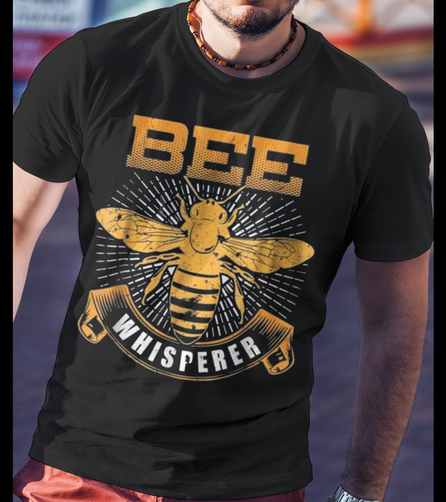 Bee Whisperer Beekeeper Honey Farmer Expert Beekeeping Enthusiast T-Shirt