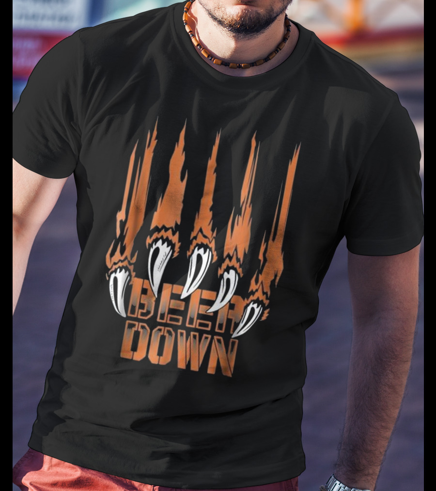 Bear Down Chicago Football Claw T-Shirt