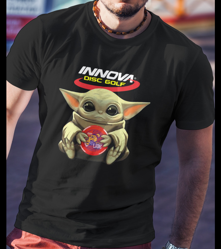 INNOVA Disc Golf Baby Character Holding Star Lion T-Shirt