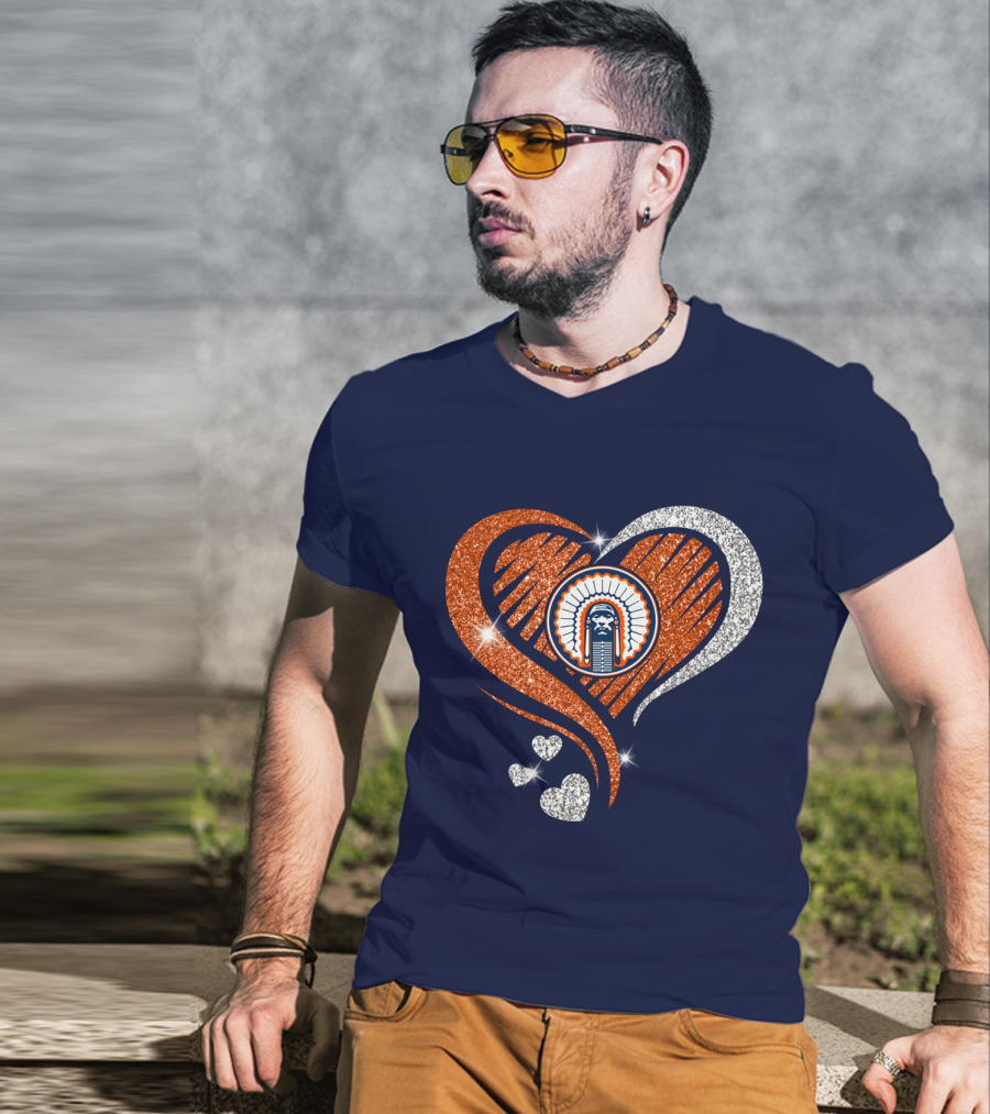 Illinois Tribal Chief Heart T-Shirt