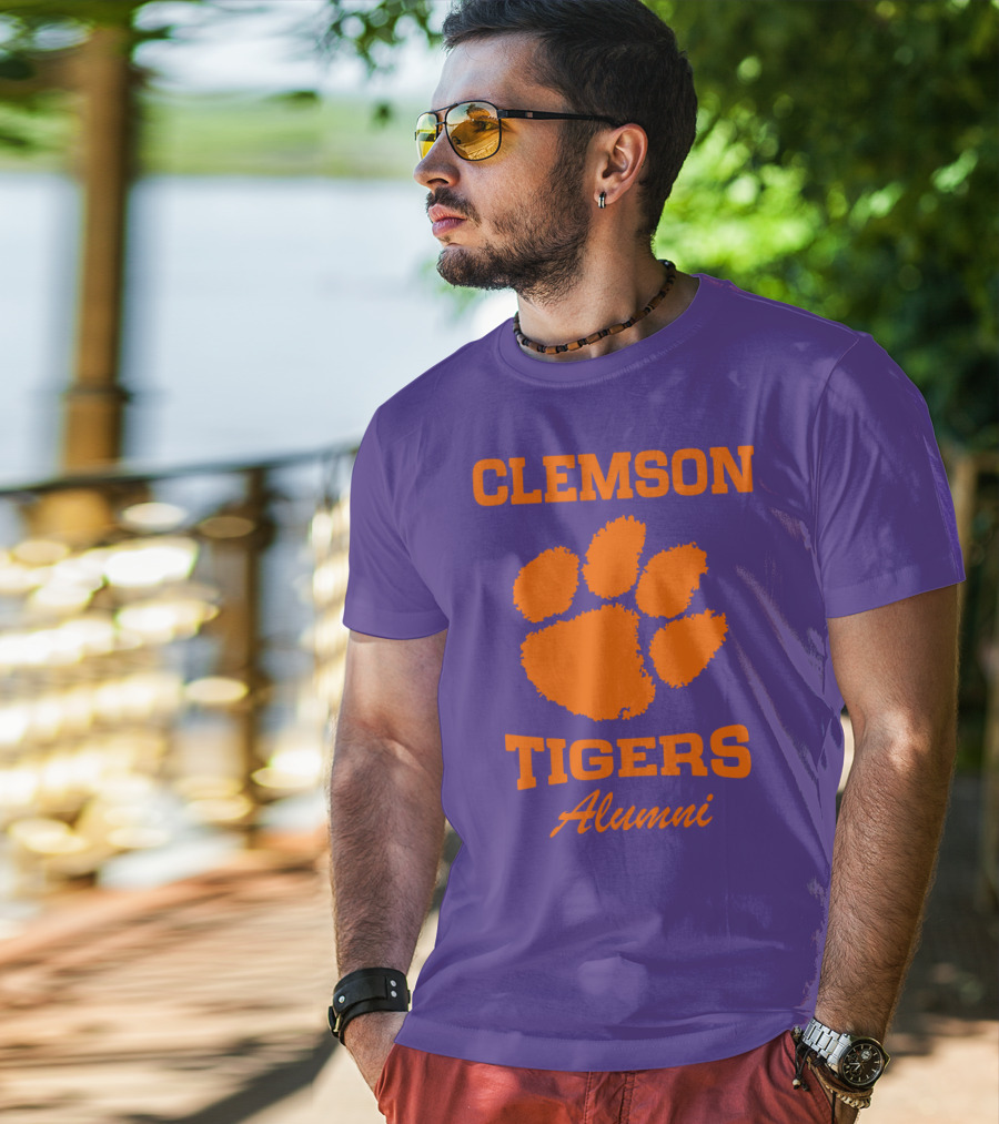 Clemson Tigers Alumni Paw Prints T-Shirt