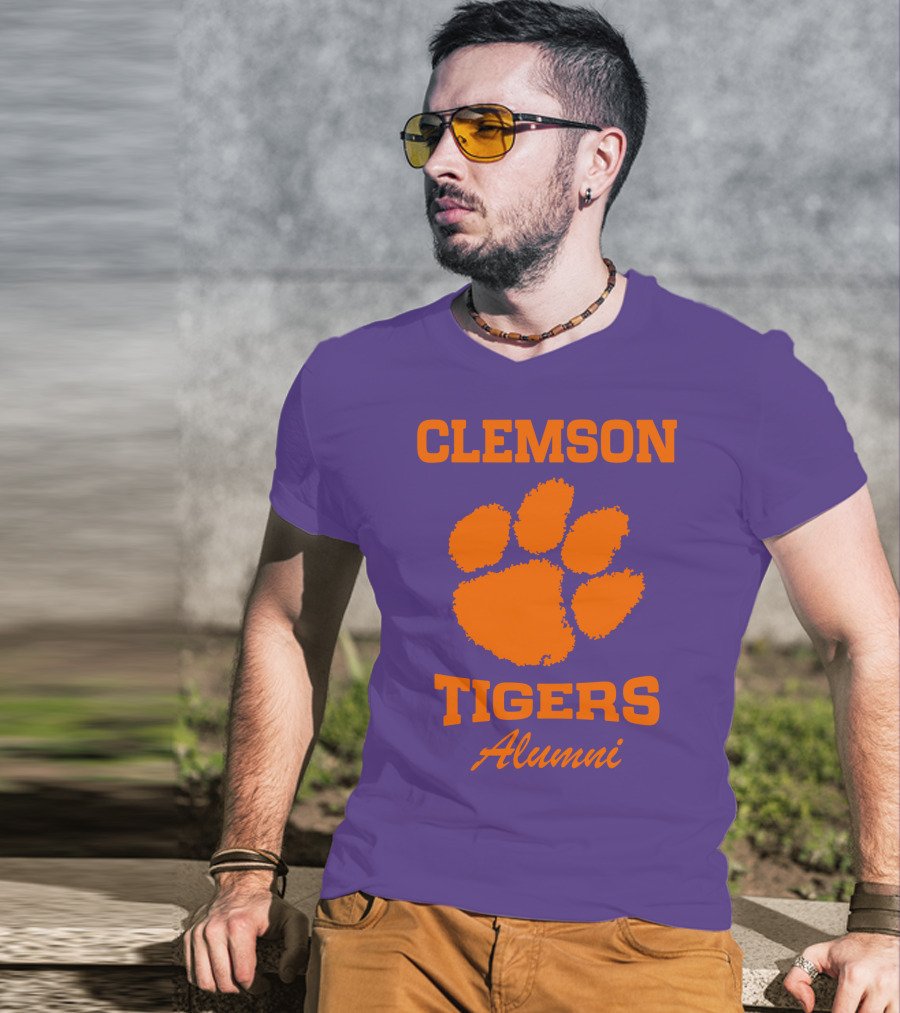 Clemson Tigers Alumni Paw Prints T-Shirt