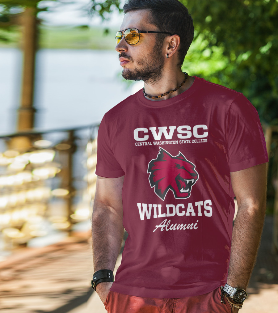 CWSC Central Washington State College Wildcats Alumni T-Shirt