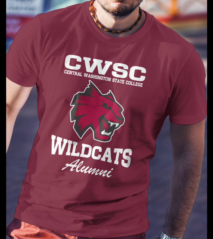 CWSC Central Washington State College Wildcats Alumni T-Shirt