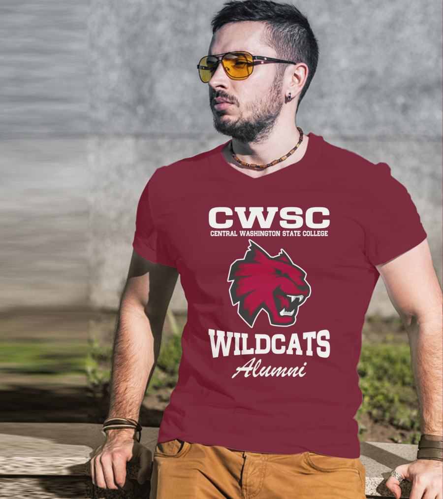CWSC Central Washington State College Wildcats Alumni T-Shirt