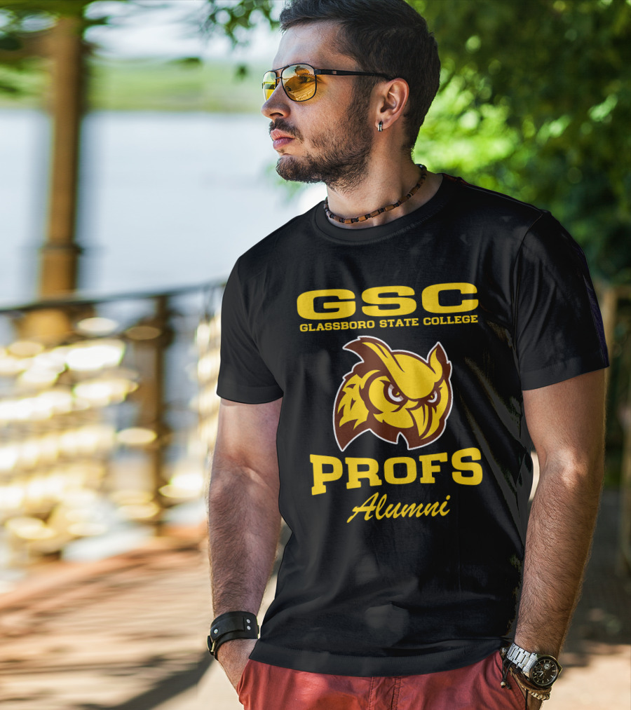 GSC Glassboro State College Profs Alumni Owl T-Shirt