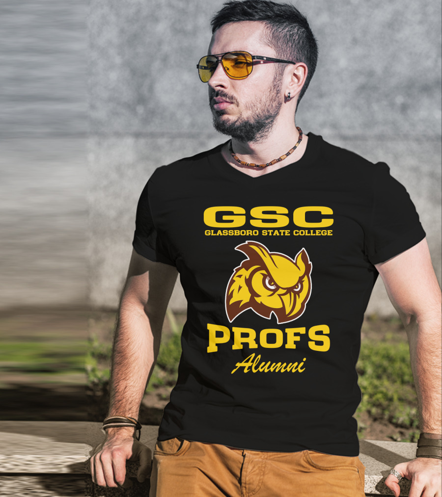 GSC Glassboro State College Profs Alumni Owl T-Shirt