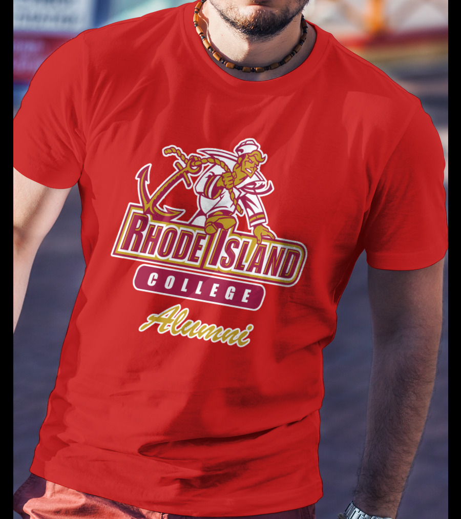 Rhode Island College Alumni Anchor Sailor T-Shirt