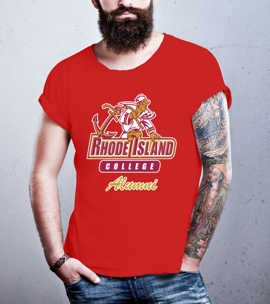 Rhode Island College Alumni Anchor Sailor T-Shirt