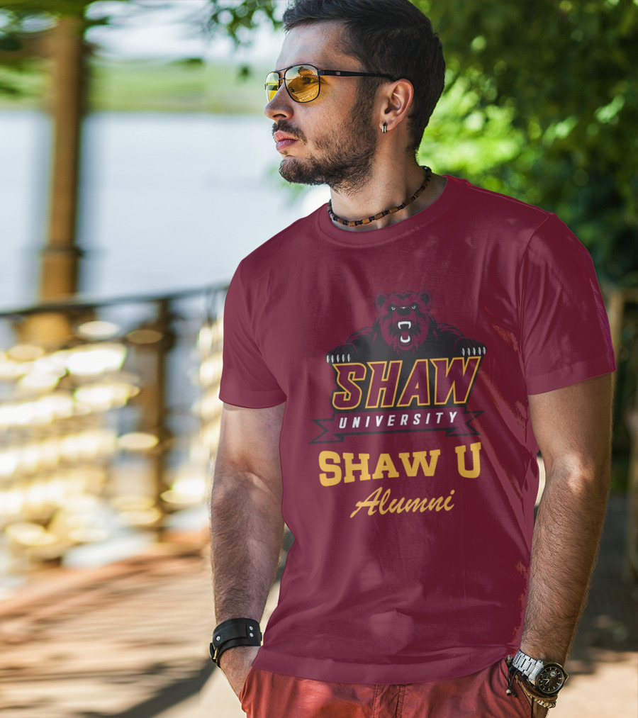 Shaw University Bear Shaw U Alumni T-Shirt