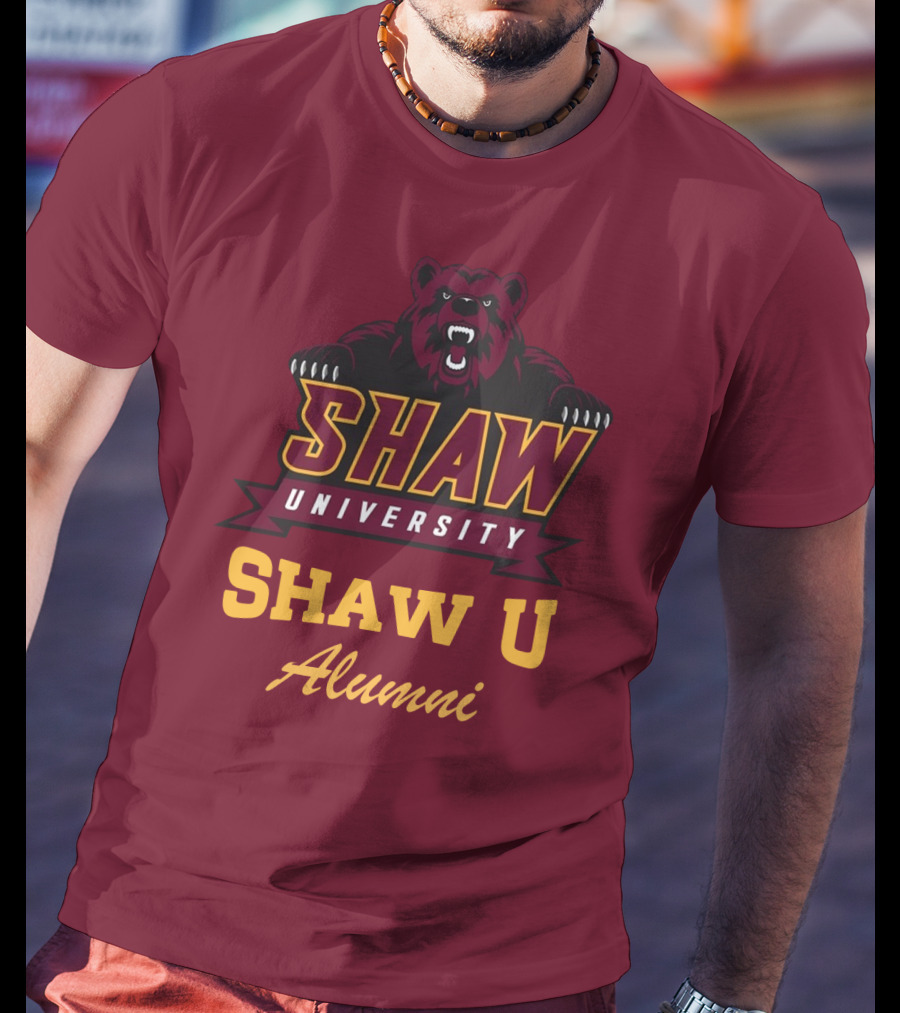 Shaw University Bear Shaw U Alumni T-Shirt