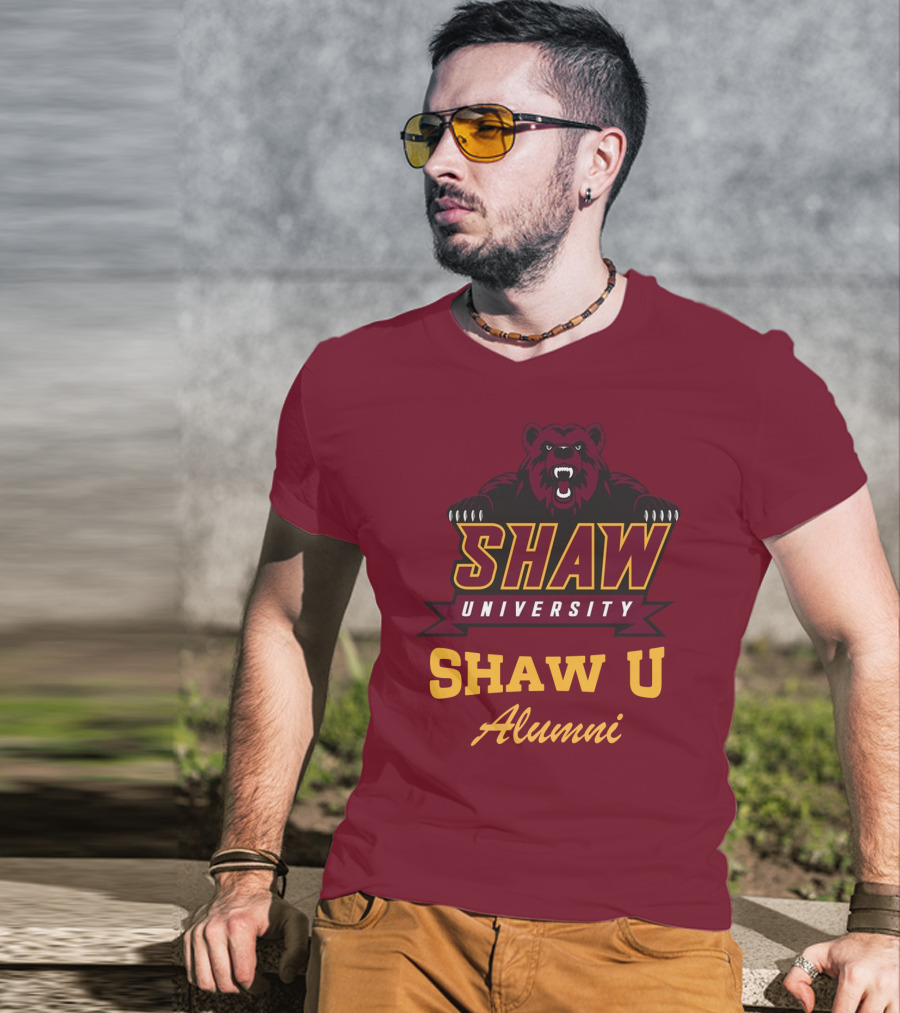 Shaw University Bear Shaw U Alumni T-Shirt