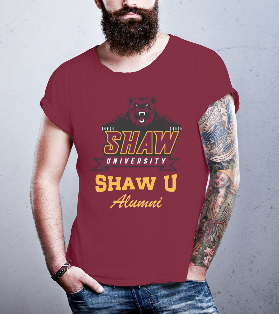 Shaw University Bear Shaw U Alumni T-Shirt