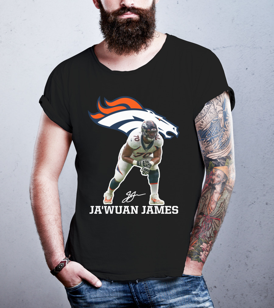 Ja'wuan James Denver Broncos Football Player Official Merchandise T-Shirt