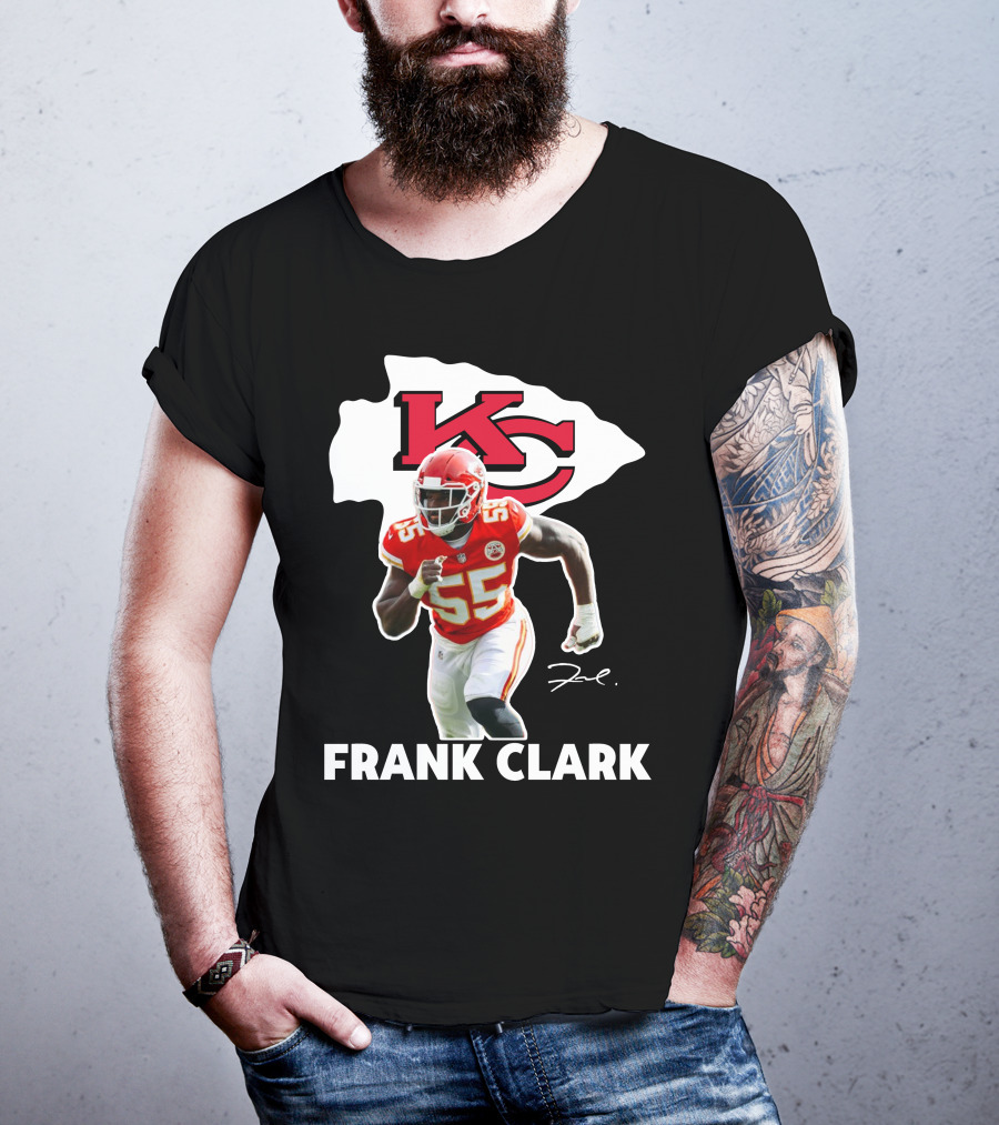 FRANK CLARK KC Football #55 Chiefs Player T-Shirt