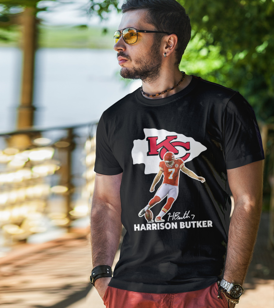 Harrison Butker Kc Chiefs Football Signature Kick T-Shirt