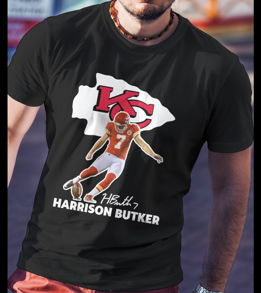 Harrison Butker Kc Chiefs Football Signature Kick T-Shirt