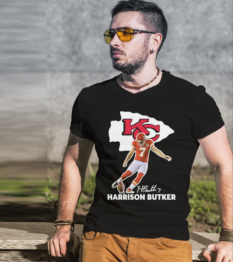 Harrison Butker Kc Chiefs Football Signature Kick T-Shirt