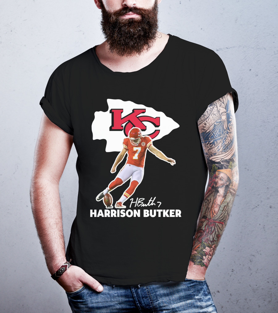 Harrison Butker Kc Chiefs Football Signature Kick T-Shirt