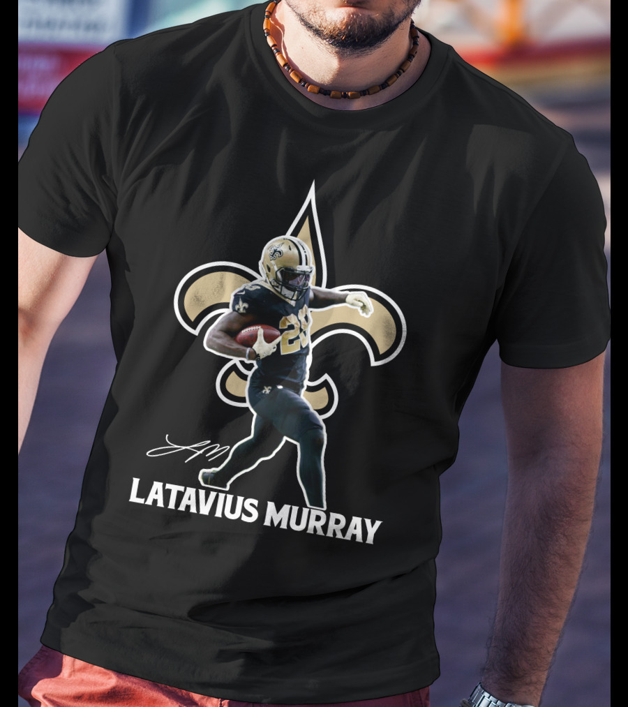 Latavius Murray New Orleans Saints NFL Fleur-de-lis T-Shirt