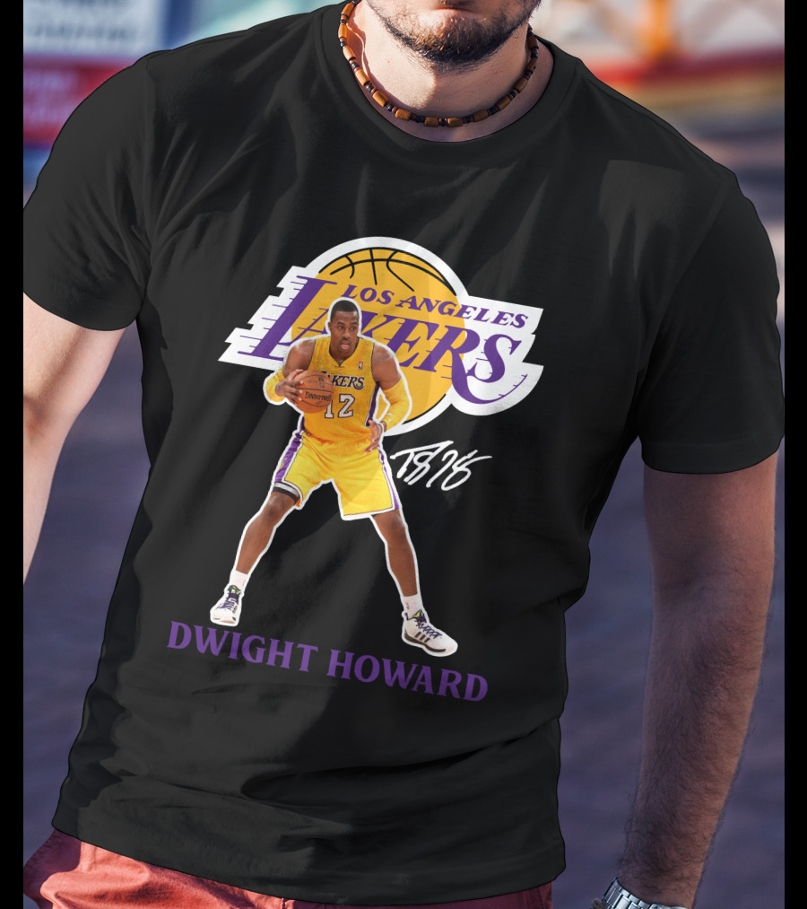 Los Angeles Lakers Dwight Howard 12 Basketball La05 T-Shirt