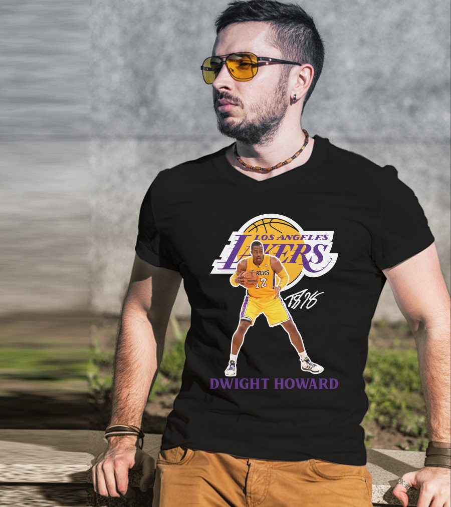 Los Angeles Lakers Dwight Howard 12 Basketball La05 T-Shirt