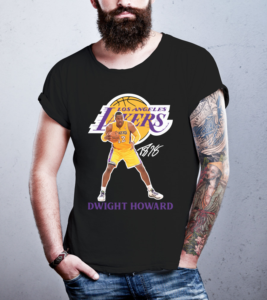Los Angeles Lakers Dwight Howard 12 Basketball La05 T-Shirt